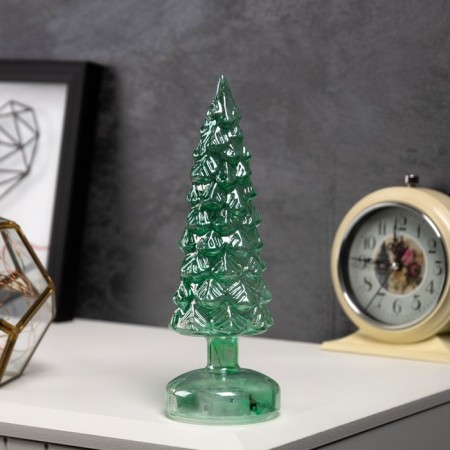 Figure Light "Green Christmas tree", 22.5x8 cm, 10 LED, AAAX batteries (not in the kit), glow warm white-1