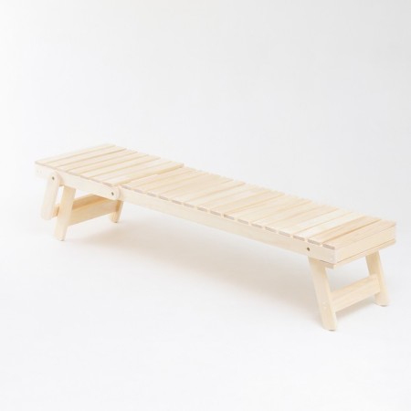The sunbed is unsuccessful with the adjustable headrest, 206.5x50.5 cm-3