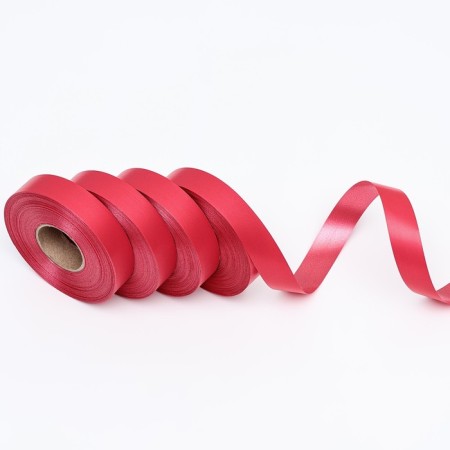 Polypropylene tape "Matte" for decor and gifts, red, 2 cm x 50 m-2