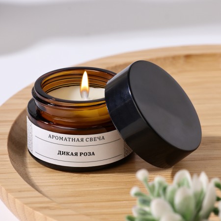 Aromatic candle in the Bank "Wild Rose", 12 g