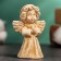 Figure "Praying Angel" gilding height 3x7x4.5cm