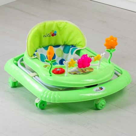 Walks "Fly", green, 7 wheels, muses., Light-4