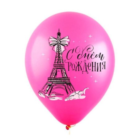 Shar Latex 12 "" With DR! Paris ", pastel, 2-sided, set of 100 pcs., Mix-4