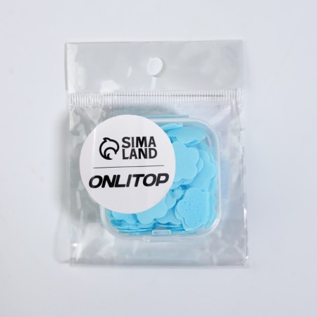 Leaf soap in the layer of a case 4.5*4.5*2cm (milk) Blue bag from-6