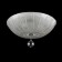 Ceiling light MayToni C216-CL-03-N, 3HE27, 60W, 40x40x18 cm, chromium color