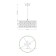 Suspended lamp Maytoni Mod067PL-04CH, 4CHE14, 60W, 42x42x79 cm, chromium color