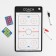 Tactical bilateral magnetic board for hockey, 38 x 23 cm