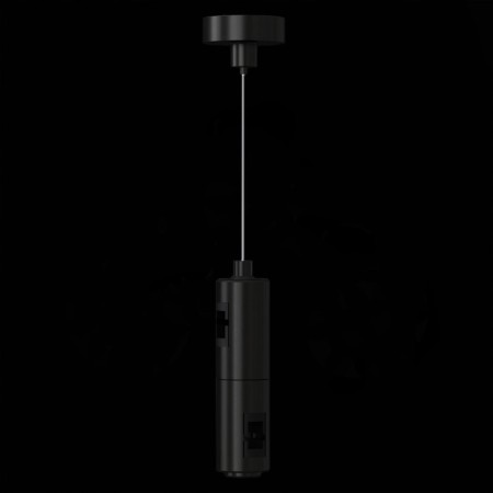 Sus with a double fixer ST LUCE. ST027.423.00. FARM, 4.5x4.5x215 cm, black color-2