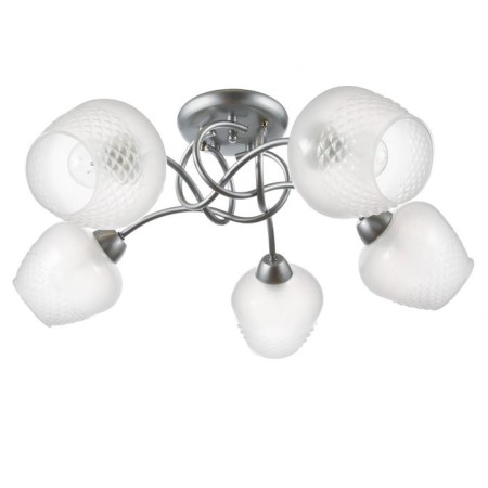 Chandelier 1085/5sl 40W E27 silver 60x60x24 cm Bayerlux
