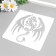 Tables for tattoo "Dragon" 15x15 cm
