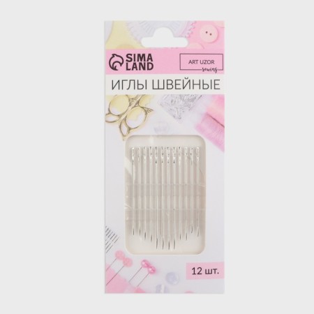 Sewing needles, d = 0.76 mm, 3.6 - 4.2 cm, autonomous, 12 pcs-3