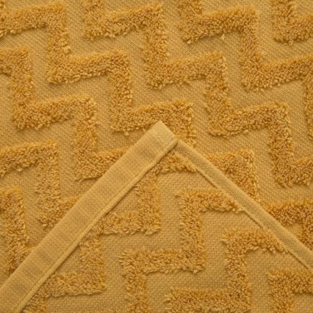 Trick Lovelife Zig-Zag 30x60 cm, mustard color, 100% cotton, 360 g/m2-1