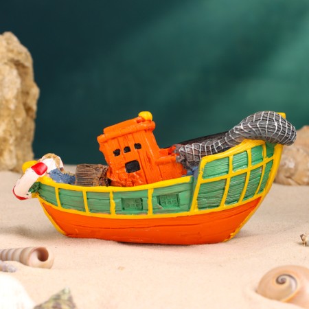 Souvenir ship "Fisherman" 16*7*7cm-3