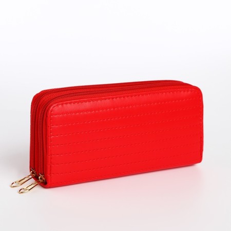 Women's wallet on lightning, red color