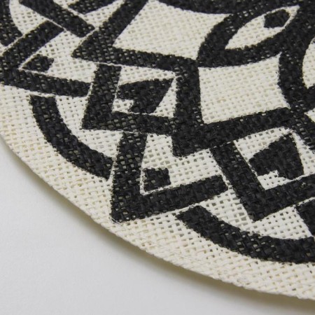 Serving napkin "Star", 38 × 38 cm, white-black color-2