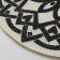 Serving napkin "Star", 38 × 38 cm, white-black color