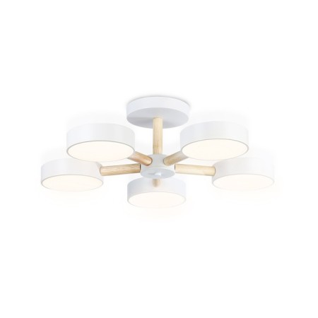 LED LED suspended Ambrella Comfort Linetech FL4825, 65W, LED, white, light wood color