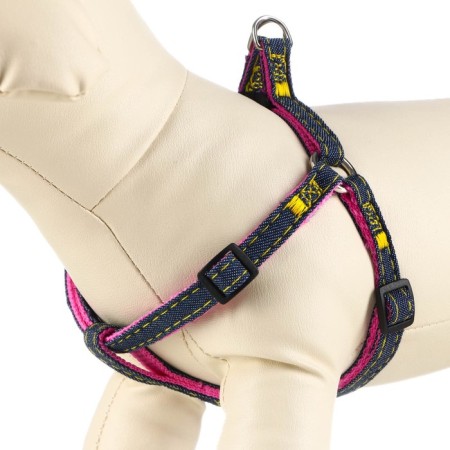 Shleka "Jeans", pink lining, width 1 cm, Osh 25-40 cm, og 25-40 cm-1
