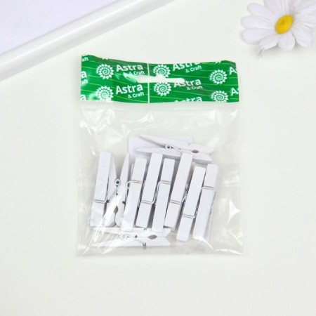 Brongs wood, 45 mm, (set 10 pcs.) White-2