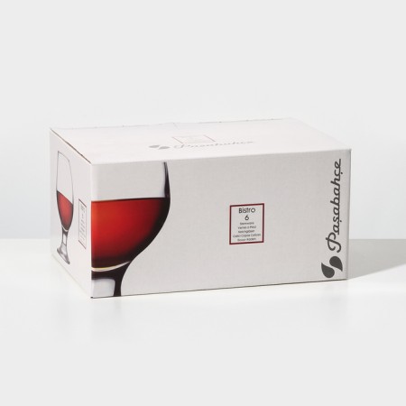 A set of glass glasses for Bistro cognac, 265 ml, 6 pcs-6