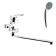 Everest bathtub B21-028, single-leaf, flat spout, chrome