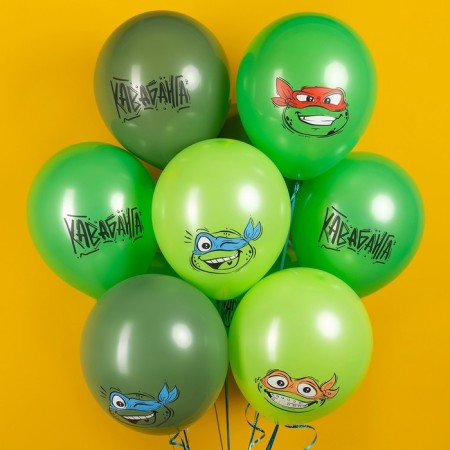 Latex ball 12 “Turtles. Assorted”, 2 tbsp., 25 pcs., Mix-1