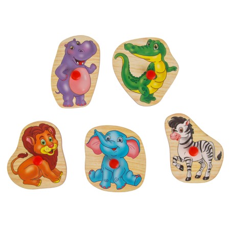 Frame - liner "Learning animals", 5 elements-4