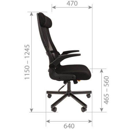 Chair Chairman 575 Tw Black Met-4
