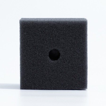 Rectangular sponge for the turbo filter No. 7, 8 x 8 x 10 cm, gray-2