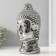 Souvenir ceramics "Buddha's head" silver 15x15x29 cm