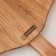 ADELICA Board "Pizza Lapata", the working part is 30 × 30 cm, a handle 24.5 cm, oak