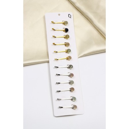 Crying clip "Crystal" ball, color mix (indivisible packing 12 pcs., Price per pcs.)-5