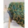 Malachite plaid, size 150x200 cm, rhombuses, green