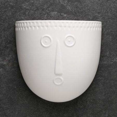 Cashpo suspended "silhouette" white, 17x7cm-2