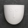 Cashpo suspended "silhouette" white, 17x7cm
