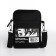 Youth bag on an anime long belt, 20 x 15 x 3 cm, lightning department, black color