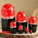 Matryoshka "Polyanka", red scarf, 7 puppet, 22 cm