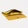 Women's wallet on the button, yellow color