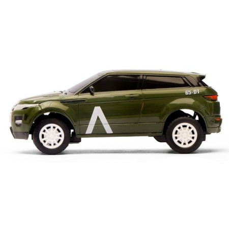 Army jeep radio -controlled machine works on batteries, green color-2