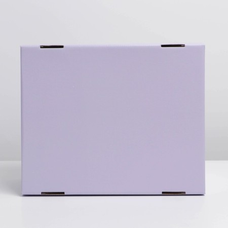 Gift folding box, packaging, "lavender", 31.2 x 25.6 x 16.1 cm-4
