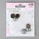 A set of denim buttons, 17 mm, 6 pcs, with an installer, antique color