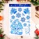 Stickers on the windows "New Year" Santa Claus with gifts, 41 x 29 cm