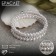 Bracelet pearls "spring" brightness, ball No. 6, white color in silver, d = 6 cm