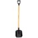 Shovel of soviet, rectangular, l = 130 cm, wooden stalk with a pen, Sibrtekh
