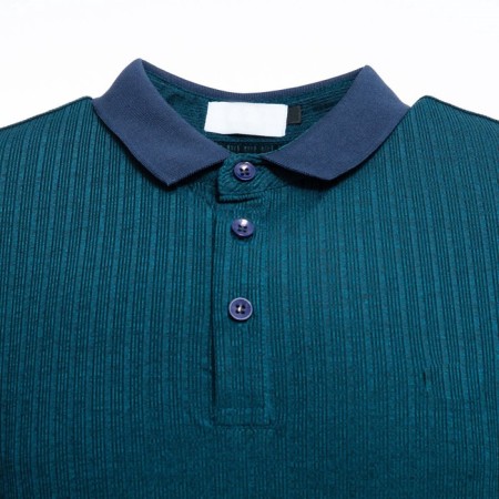 T -shirt male polo, green color, size 50 (xl)-5