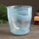 Flower pot with pallet No. 4 "Aleb" azure, 2 l