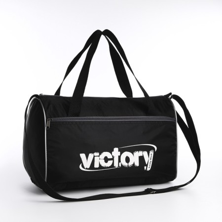 Sports bag with lightning, external pocket, long belt, black/gray color