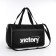 Sports bag with lightning, external pocket, long belt, black/gray color