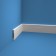 Skirting shock -resistant white 80x12x2000mm