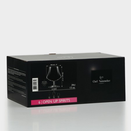 A set of glasses for brandy Open Up, 390 ml, crystal glass, 6 pcs-5